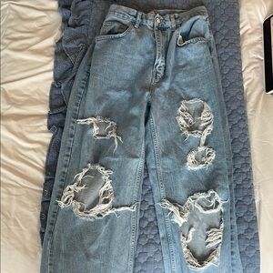 Urban Outfitters Blue Boyfriend Distressed Denim